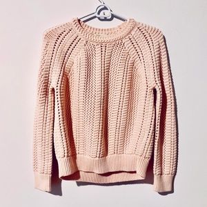 Maje pink pointelle Sweater